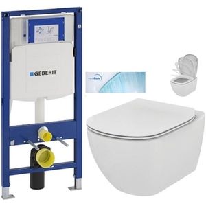 GEBERIT Duofix bez tlačidla + WC Ideal Standard Tesi so sedadlom SoftClose, AquaBlade 111.300.00.5 TE1 vyobraziť