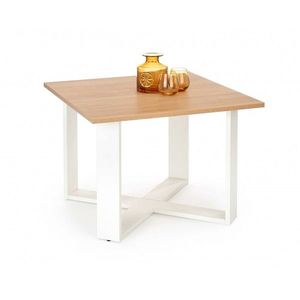 Odkládací stolek Sor dub zlatý/bílá vyobraziť