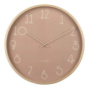Ružové nástenné hodiny Karlsson Sencillo, ø 40 cm vyobraziť