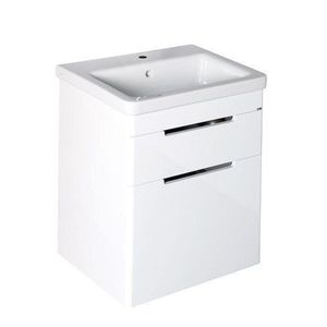SAPHO - ELLA umývadlová skrinka 56, 5x65x43cm, 2x zásuvka, biela EL062-3030 vyobraziť