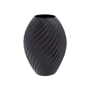 Čierna porcelánová váza Morsø River, výška 26 cm vyobraziť