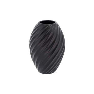 Čierna porcelánová váza Morsø River, výška 16 cm vyobraziť