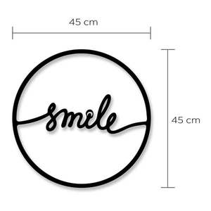 Nástenná dekorácia z kovu Smile vyobraziť