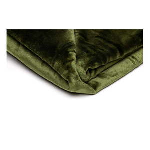 Olivovozelená mikroplyšová deka My House, 150 × 200 cm vyobraziť
