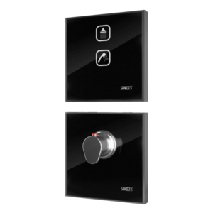 Sanela - Elektronické dotykové ovládanie sprchy s termostatickým ventilom, farba čierna metalická REF 0337, podsvietenie biele, 24 V DC vyobraziť