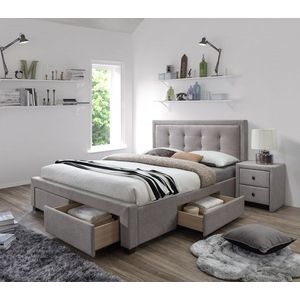 Čalúnená posteľ Evora 160x200 dvojlôžko - béžové vyobraziť