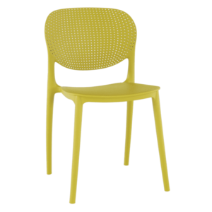 Plastová stolička FEDRA stohovateľná Tempo Kondela Žltá vyobraziť