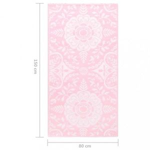 Vonkajší koberec ružová PP Dekorhome 80x150 cm vyobraziť