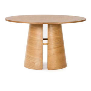 Okrúhly jedálenský stôl v dekore duba v prírodnej farbe ø 137 cm Cep – Teulat vyobraziť