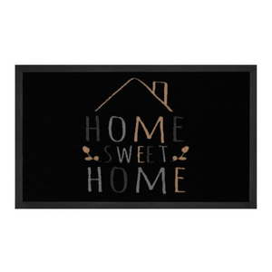Čierna rohožka Hanse Home Home Sweet Home, 45 x 75 cm vyobraziť