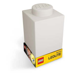 Biele silikónové nočné svetielko LEGO® Classic Brick vyobraziť