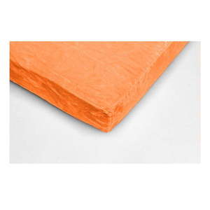 Oranžová mikroplyšová plachta My House, 180 × 200 cm vyobraziť
