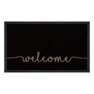 Čierna rohožka Hanse Home Cozy Welcome, 45 x 75 cm vyobraziť