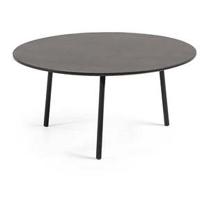 Čierny konferenčný stôl Kave Home Ulrich, ⌀ 70 cm vyobraziť