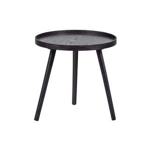 Čierny odkladací stolík WOOOD Mesa, ø 45 cm vyobraziť