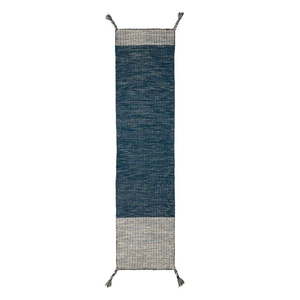 Modrý vlnený behúň Flair Rugs Anu, 60 x 200 cm vyobraziť