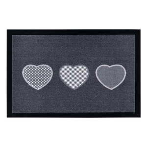 Sivá rohožka Hanse Home Hearts, 40 x 60 cm vyobraziť