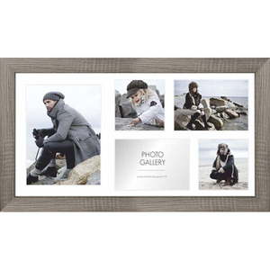 Hnedý rámček na 5 fotografií Styler Narvik, 51 × 27 cm vyobraziť