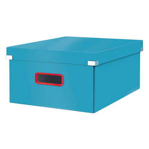 Modrý kartónový úložný box s vekom 48x37x20 cm Click&Store – Leitz vyobraziť