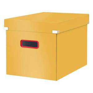 Žltý kartónový úložný box s vekom 32x36x31 cm Click&Store – Leitz vyobraziť