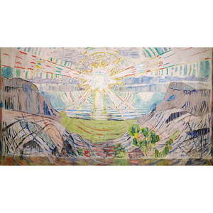 Reprodukcia obrazu Edvard Munch - The Sun, 70 x 40 cm vyobraziť