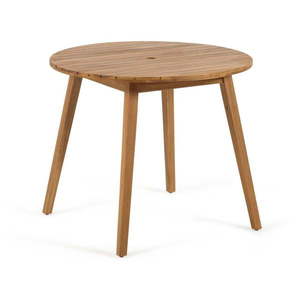 Záhradný jedálenský stôl z akáciového dreva Kave Home Vilma, ø 90 cm vyobraziť