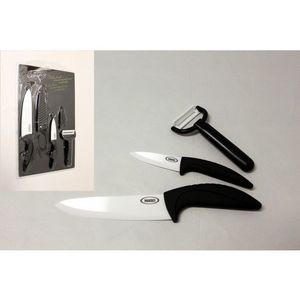 MAKRO - Nože keramické 2ks+škrabka+kryt vyobraziť
