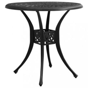Záhradný stôl liaty hliník Dekorhome Čierna vyobraziť