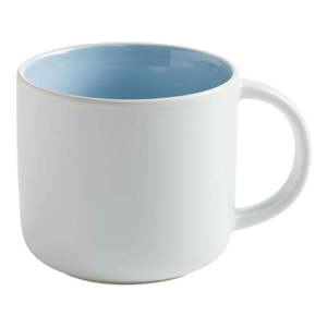 Biely porcelánový hrnček s modrým vnútrom Maxwell & Williams Tint, 440 ml vyobraziť