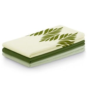 Súprava kuchynských uterákov Letty Leaves - 3 ks zelená vyobraziť