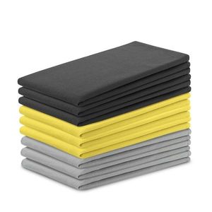 Súprava kuchynských uterákov Letty Plain - 9 ks šedá/žltá vyobraziť