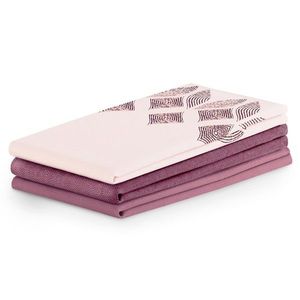 Súprava kuchynských uterákov Letty Stamp - 3 ks fialová vyobraziť