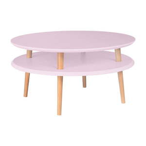 Ružový konferenčný stolík Ragaba UFO, ⌀ 70 cm vyobraziť