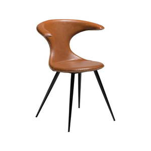 Hnedá koženková stolička DAN-FORM Denmark Flair vyobraziť