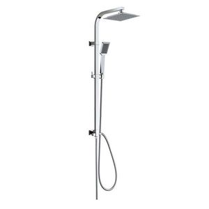 MEREO MEREO - Sprchový set Quatro s tyčou, hadicou, ručnou a hlav. hranatou sprchou, sivá CBQ60101SPN vyobraziť