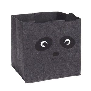 Box na hračky Panda tmavo sivý vyobraziť