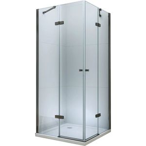 MEXEN/S - ROMA sprchovací kút 90x80, transparent, čierna 854-090-080-70-00-02 vyobraziť