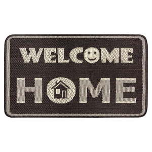 Hnedá rohožka Hanse Home Weave Smiley Welcome, 50 x 80 cm vyobraziť