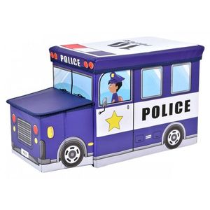 Skládací taburet Bus modrý vyobraziť