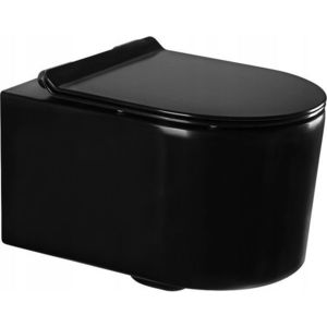 MEXEN/S - Sofia Závesná WC misa vrátane sedátka s slow-slim, z duroplastu, čierna matná 30540185 vyobraziť