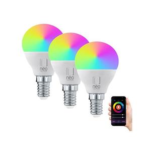 NEO LITE SMART sada 3x žárovka LED E14 6W RGB+CCT barevná a bílá, stmívatelná, Wi-Fi, P45, TUYA vyobraziť