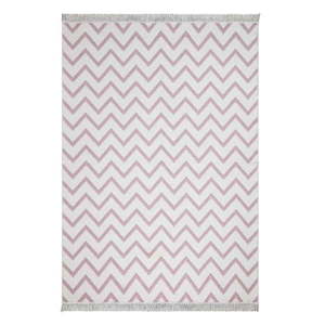 Bielo-ružový bavlnený koberec Oyo home Duo, 120 x 180 cm vyobraziť