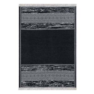 Čierno-biely bavlnený koberec Oyo home Duo, 120 x 180 cm vyobraziť