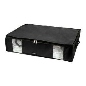 Čierny úložný box na oblečenie pod posteľ Compactor XXL Black Edition 3D, 145 l vyobraziť