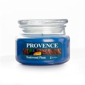 Provence Vonná sviečka v skle PROVENCE 45 hodín teakové drevo a slivka vyobraziť