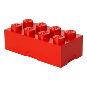 Červený desiatový box LEGO® vyobraziť