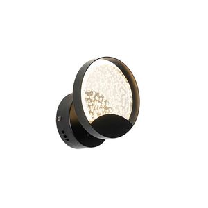 Dizajnové nástenné svietidlo čierne vrátane LED - Patrick vyobraziť