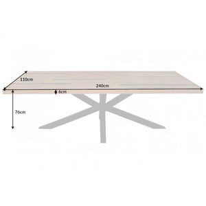 Jedálenský stôl MORFEUS Dekorhome 240x110x76 cm vyobraziť