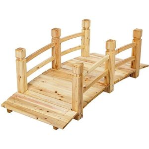 Záhradný drevený mostík XXL, 150 x 67 x 55 cm, nosnosť 150 kg vyobraziť