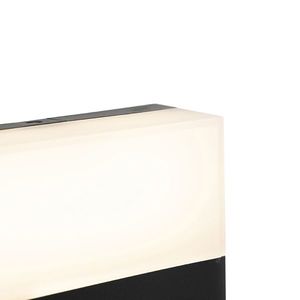 Moderné vonkajšie nástenné svietidlo čierne IP44 vrátane LED - Dualy vyobraziť